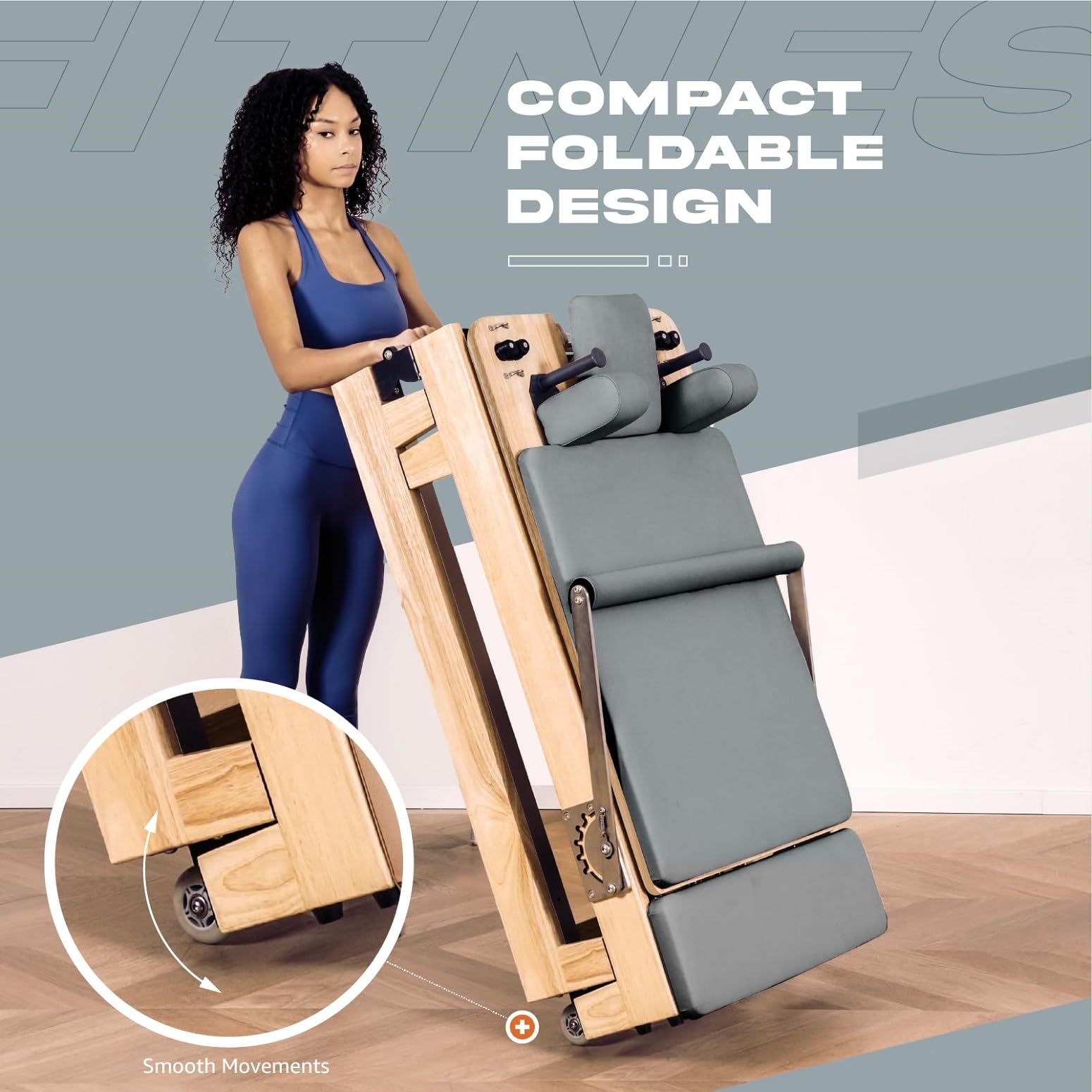 Oak Folding Pilates Machine