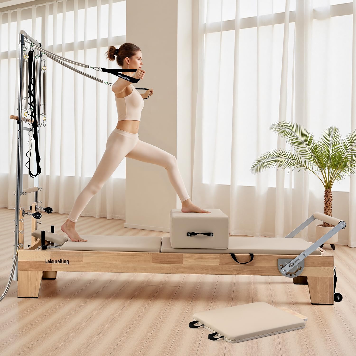 Oak Folding Pilates Machine