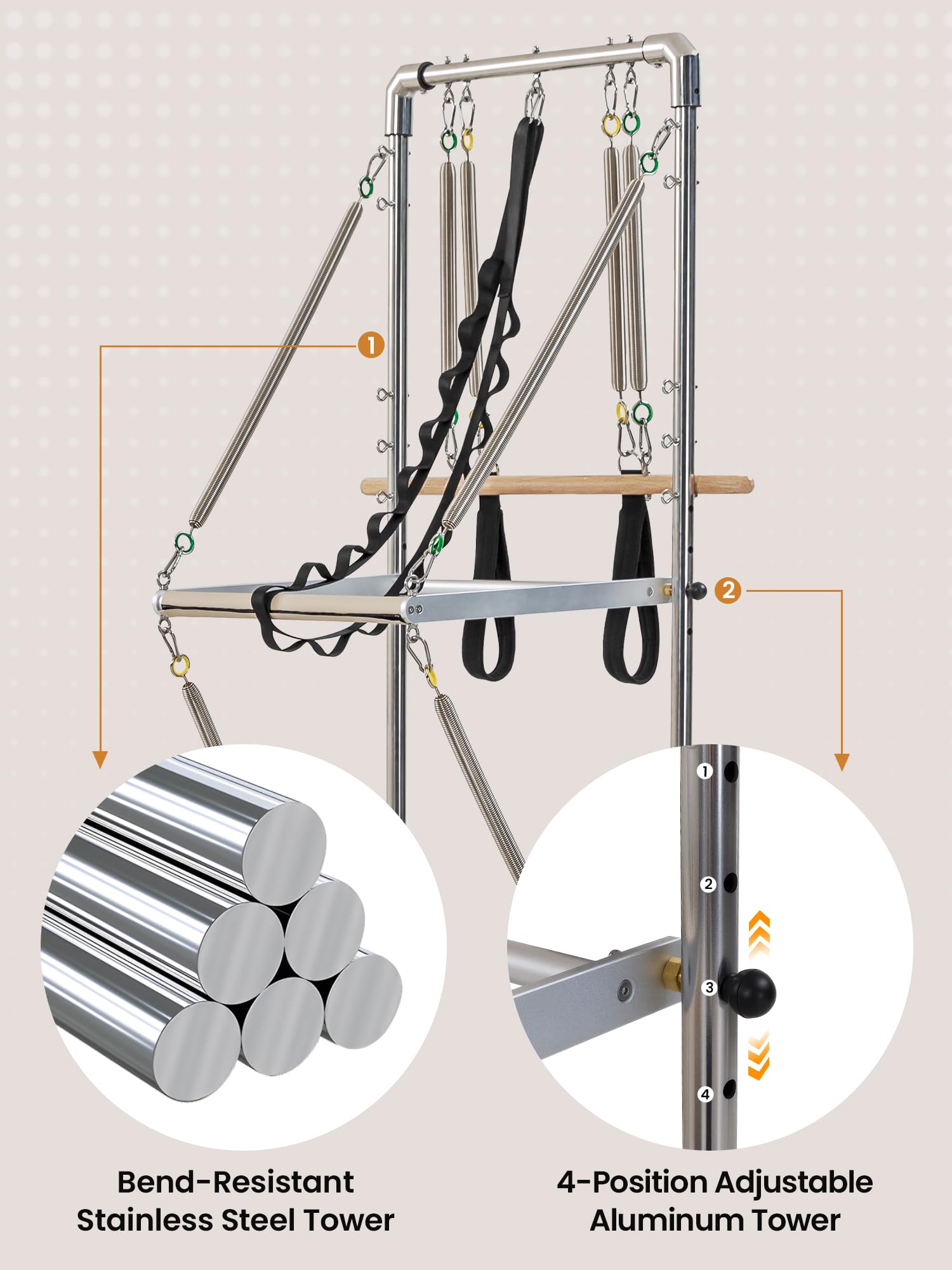 Oak Folding Pilates Machine