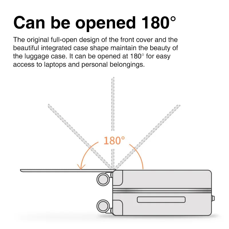 Mixi Aluminum Frame Carry-On Suitcase
