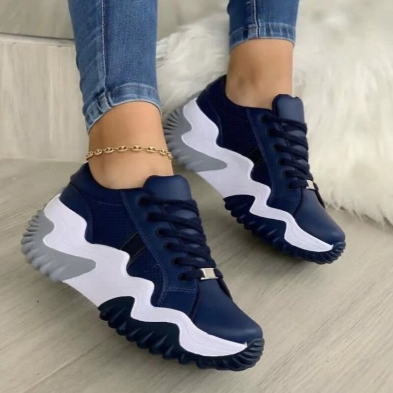 Chunky Vulcanized Platform Sneakers