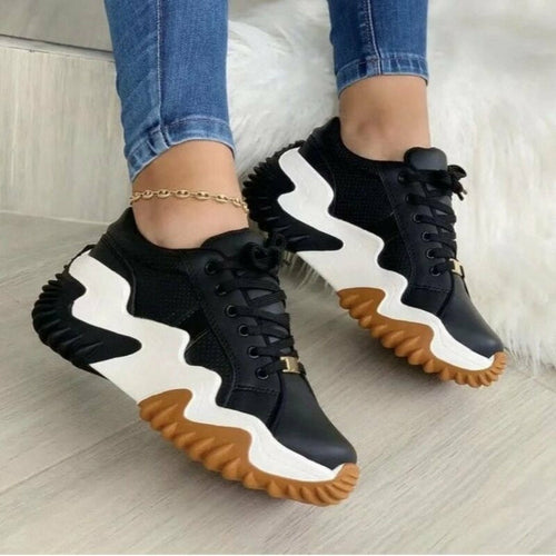 Chunky Vulcanized Platform Sneakers