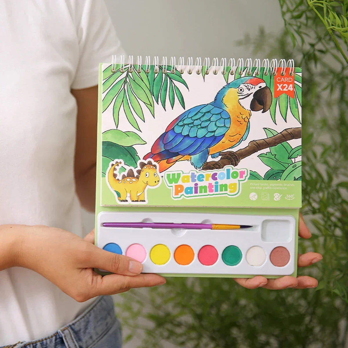 Watercolor Coloring Book