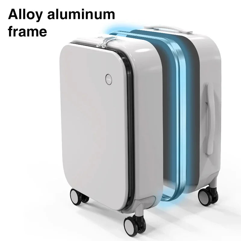Mixi Aluminum Frame Carry-On Suitcase