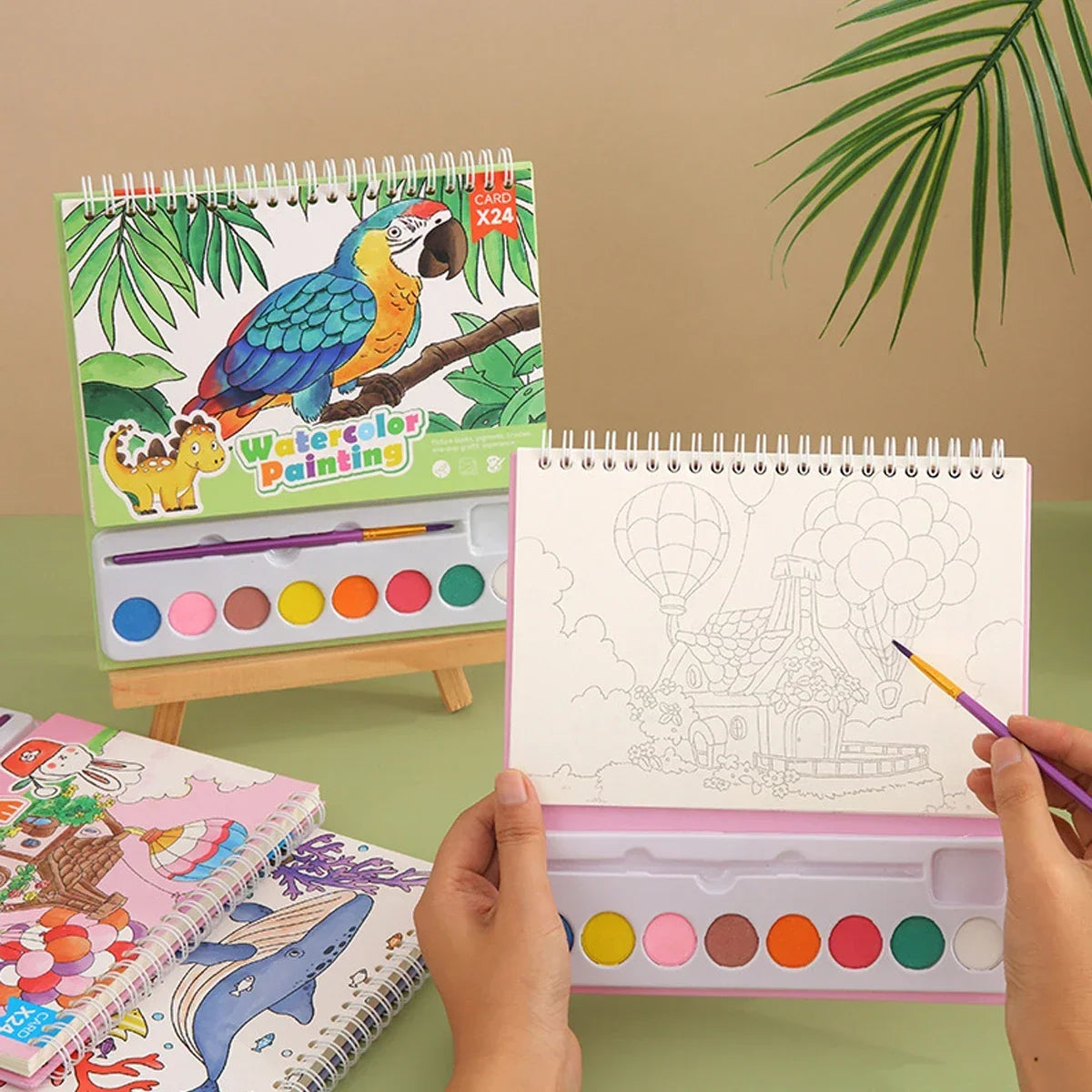 Watercolor Coloring Book