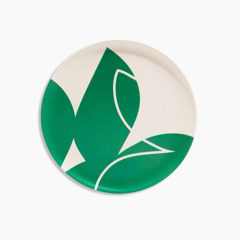 Abstract Bamboo Plate Set - Salad