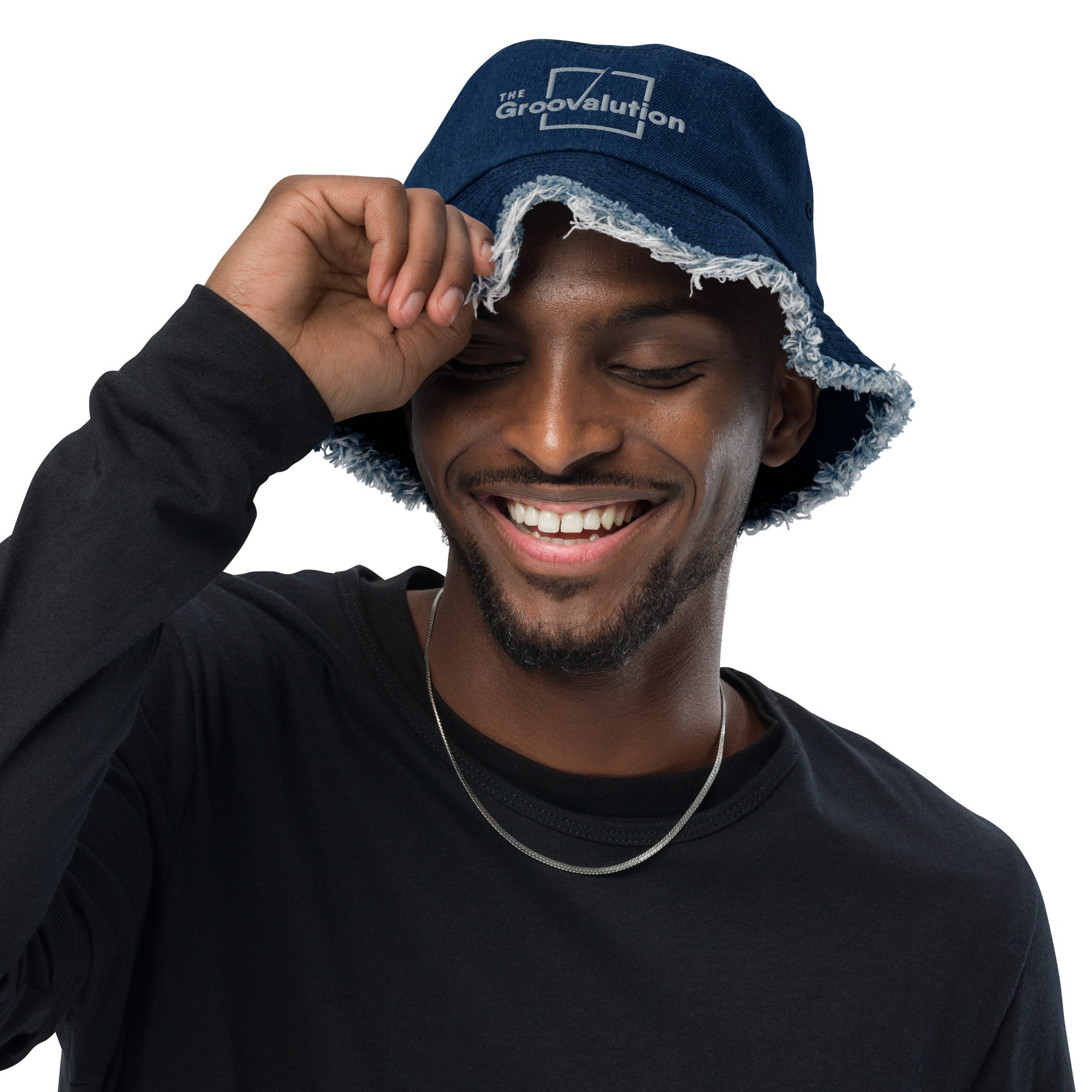 Distressed Denim Groovalution Hat