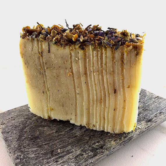 Calming Lavender and Chamomile Handmade Soap