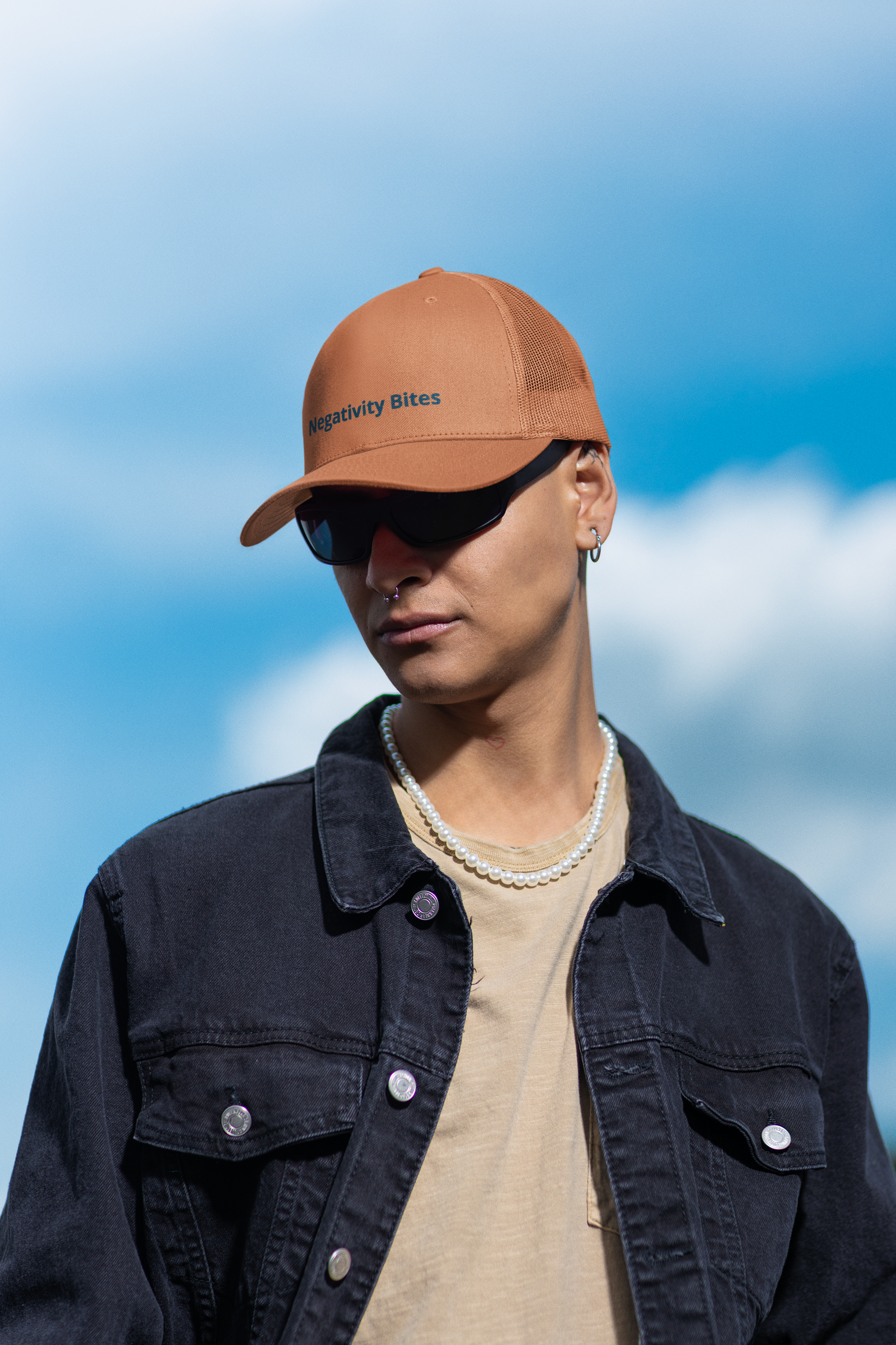 The Negativity Bites Embroidered Flex Fit Hat