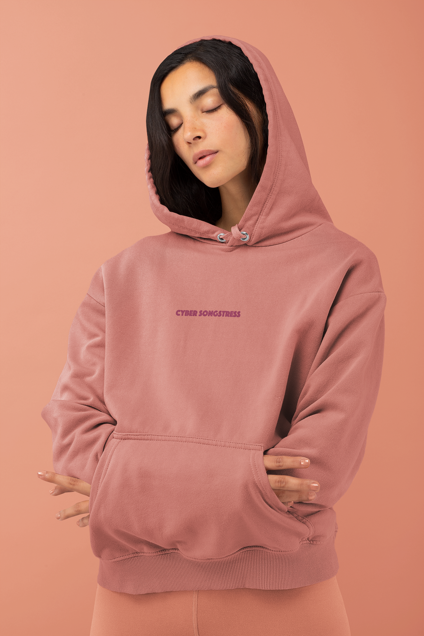 Cyber Songstress Iconic Badge Unisex Hoodie