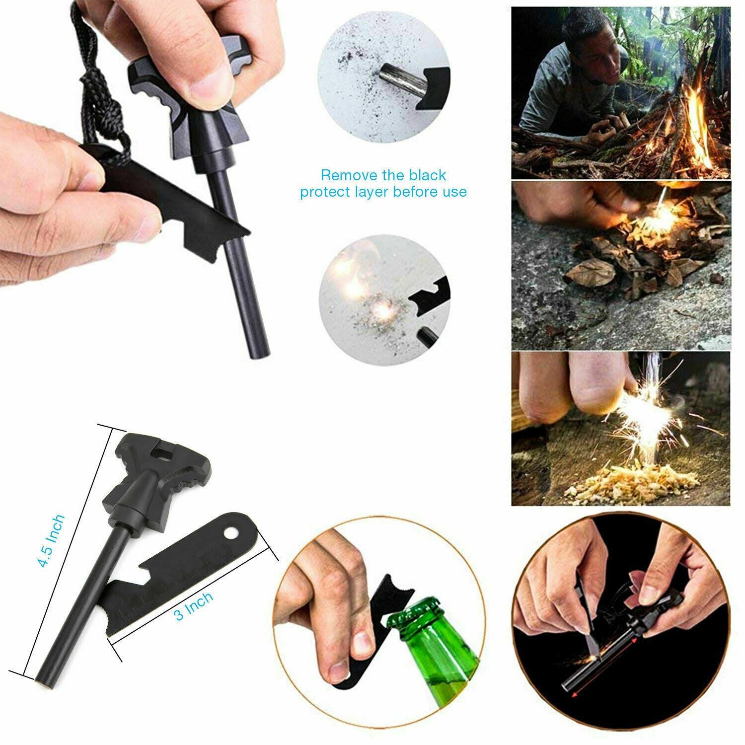 14-in-1 Outdoor Emergency Survival and Safety Kit