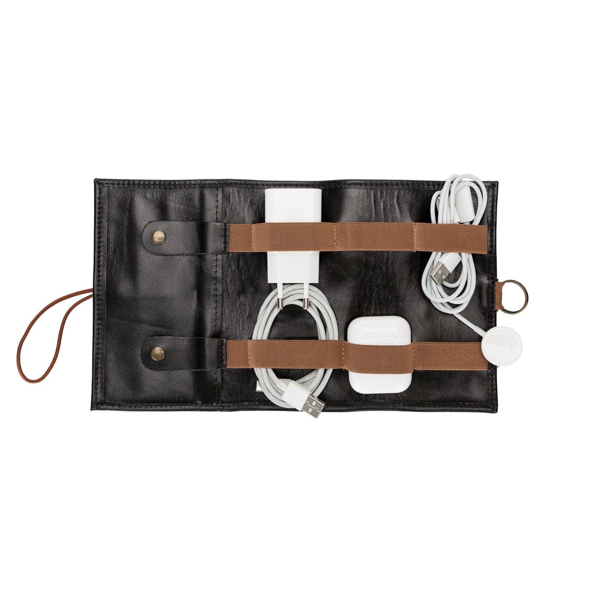 Salida Travel Pouch and Premium Leather Cable Organizer