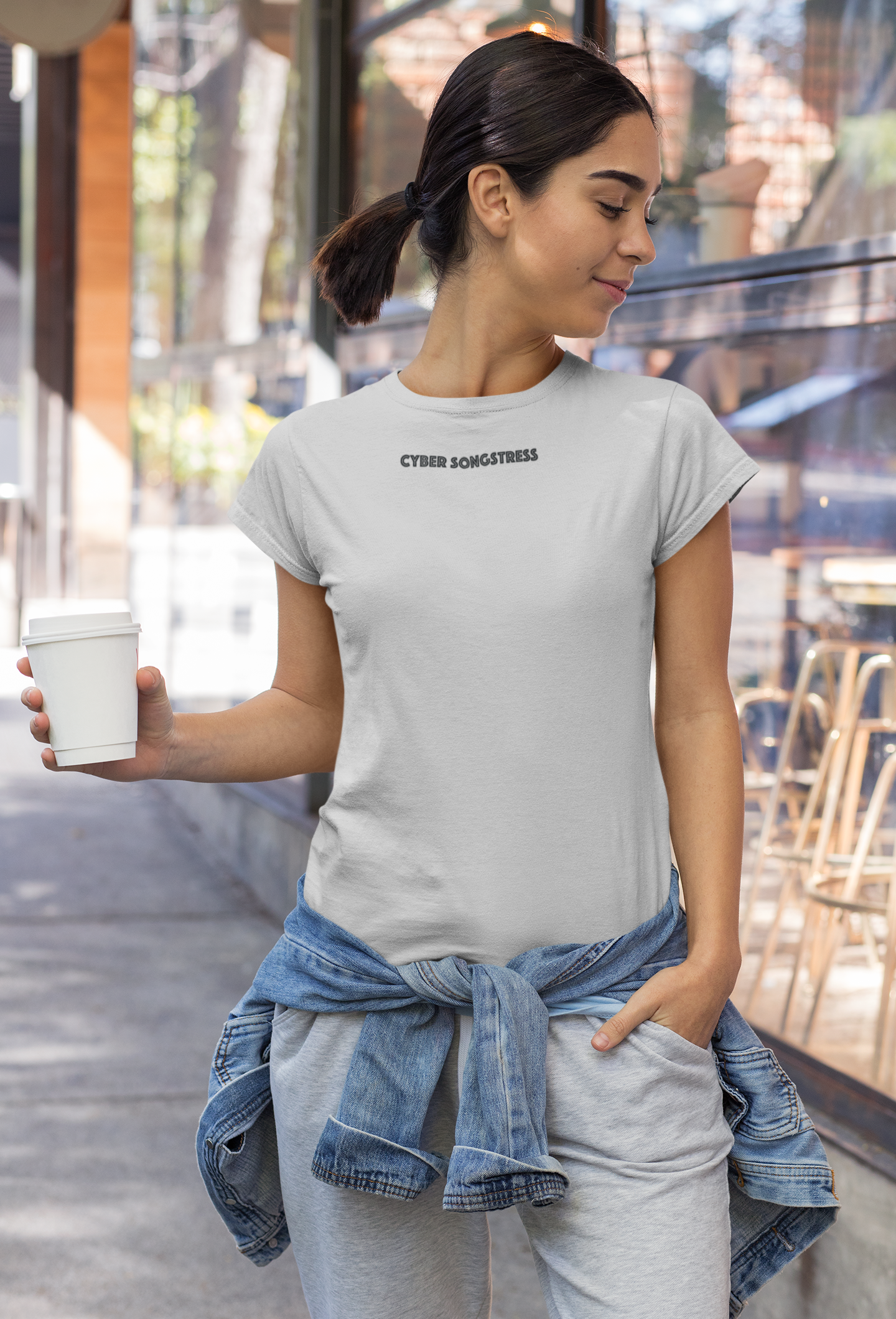 Cyber Songstress Iconic Badge T-Shirt