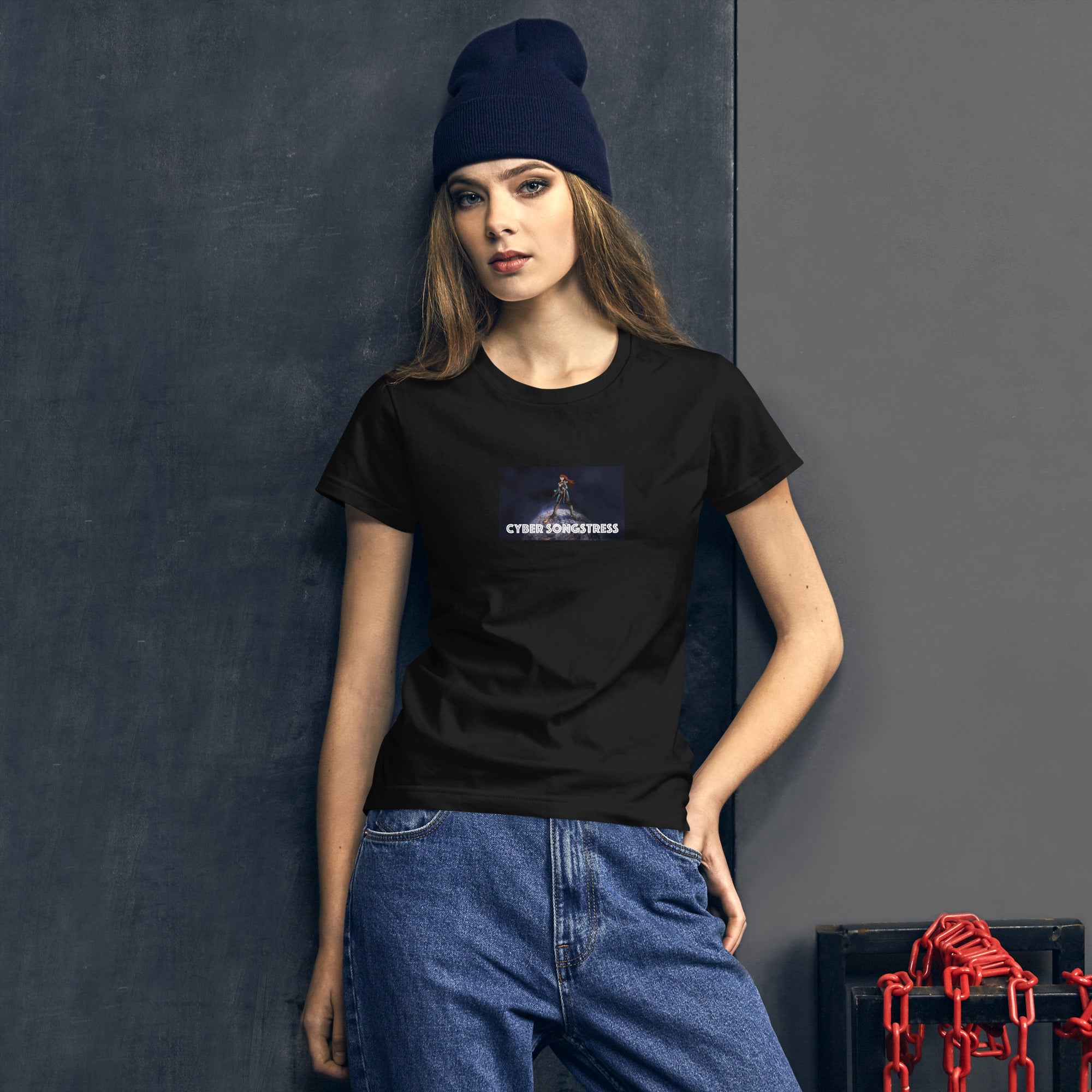 Cyber Songstress Illustrated T-Shirt