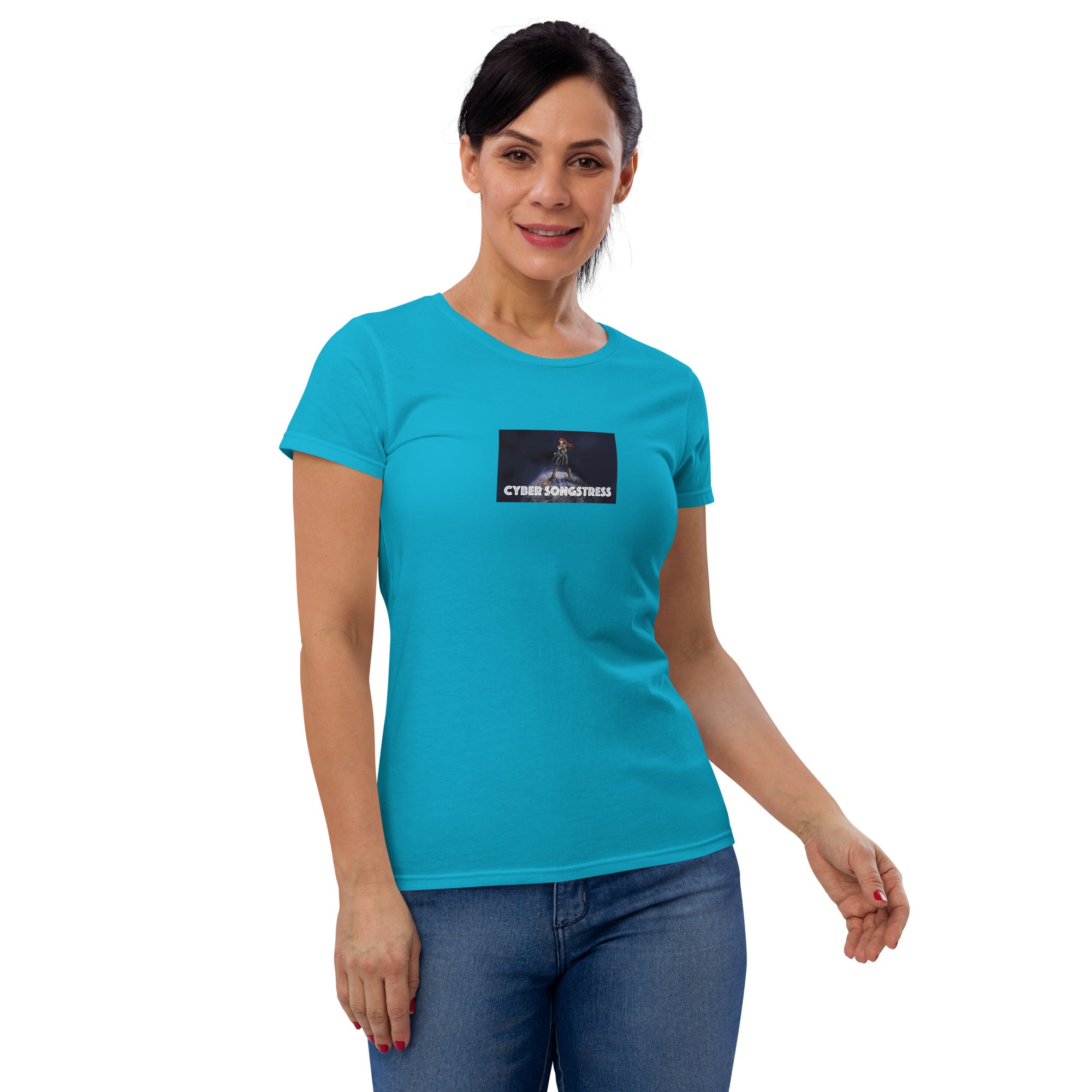 Cyber Songstress Illustrated T-Shirt