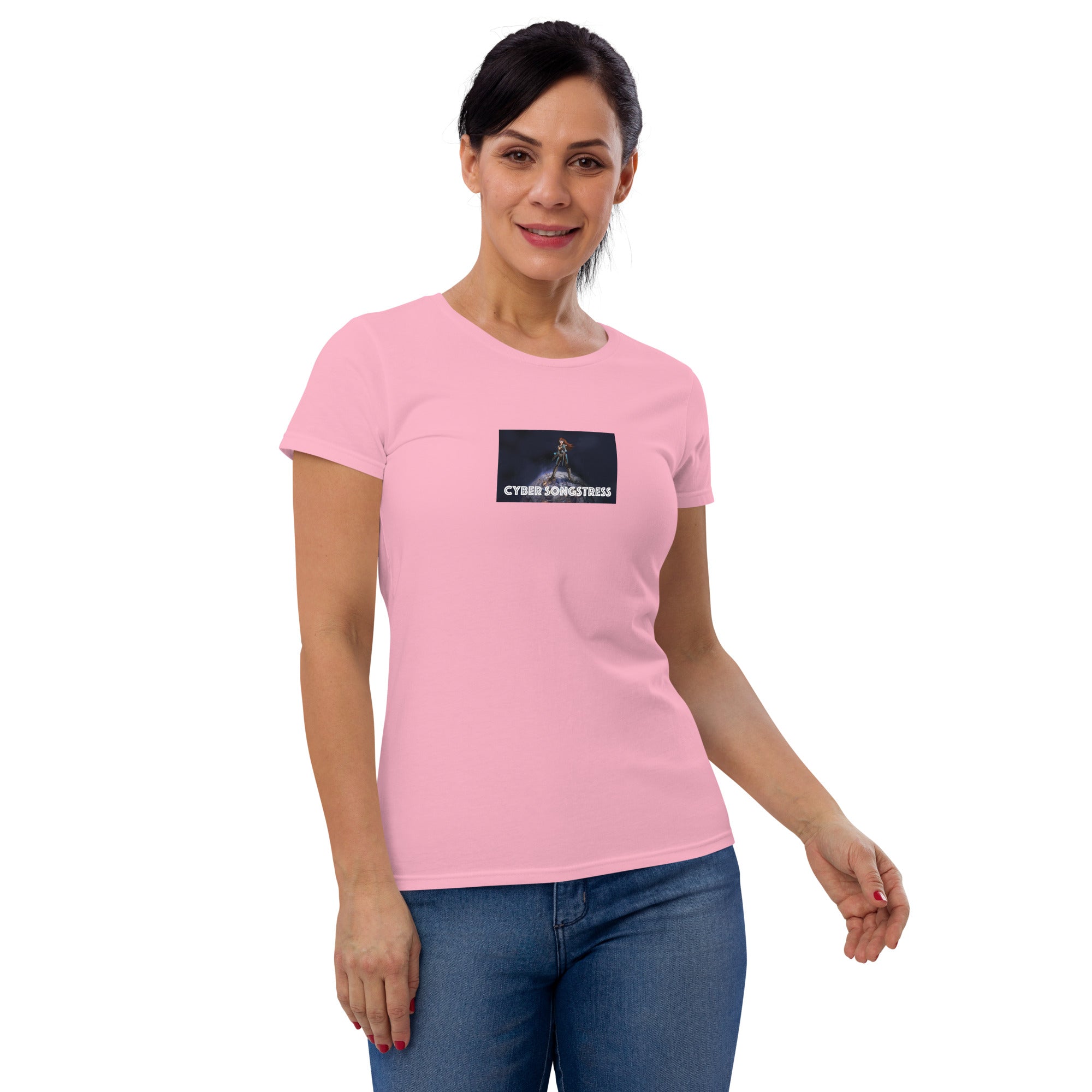 Cyber Songstress Illustrated T-Shirt