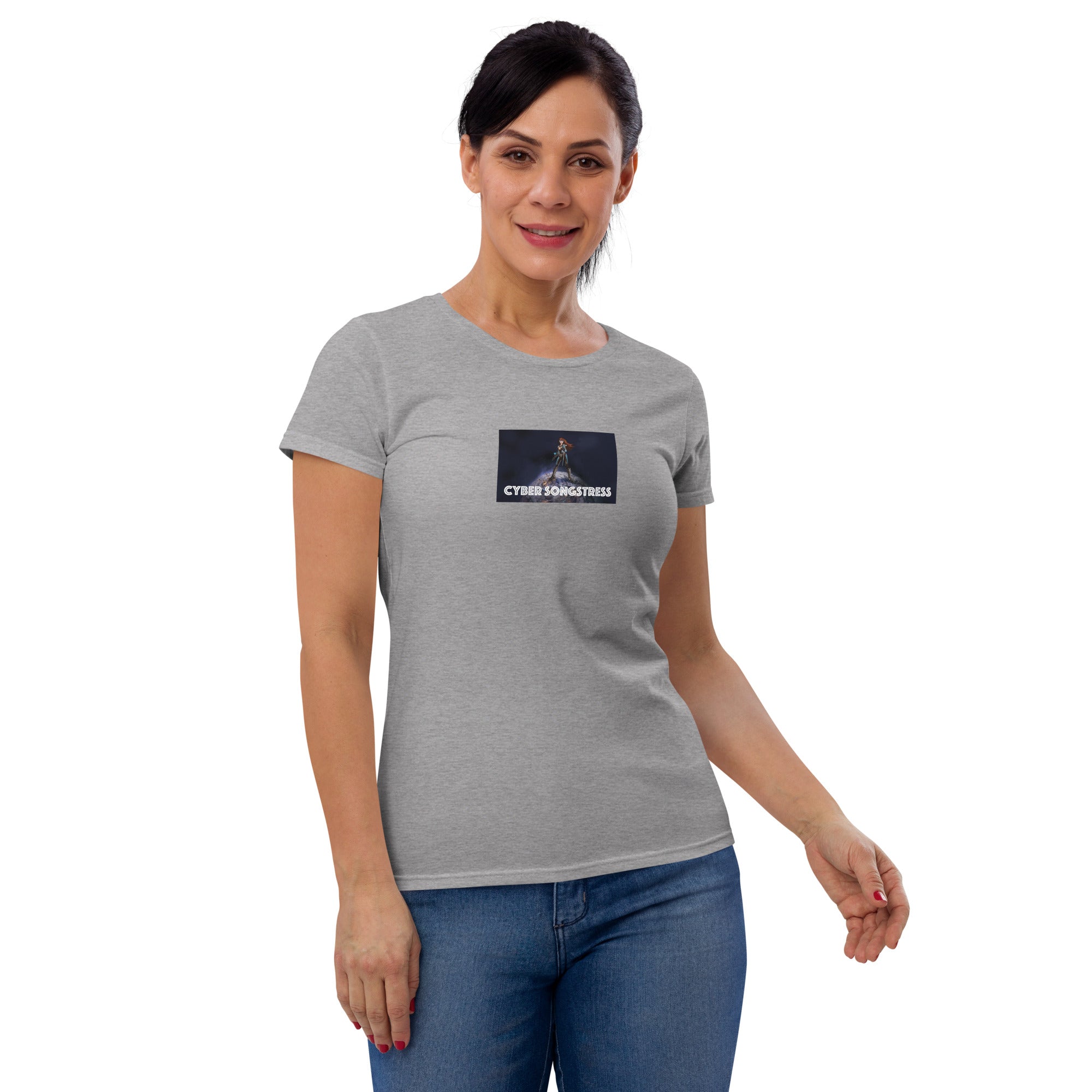 Cyber Songstress Illustrated T-Shirt