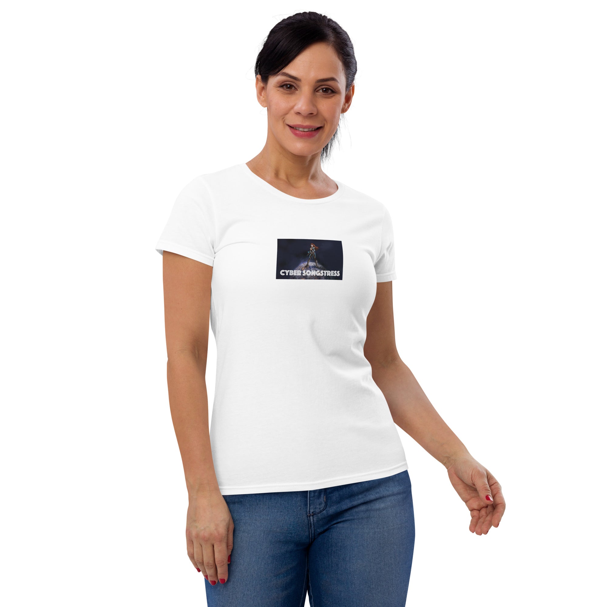 Cyber Songstress Illustrated T-Shirt