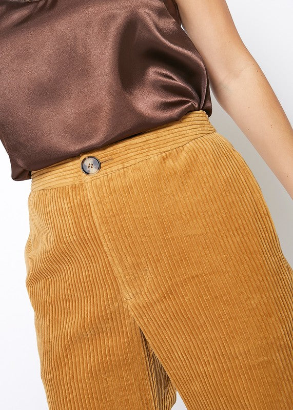 Heaven You Are In Corduroy Wide Leg High Waist Pants