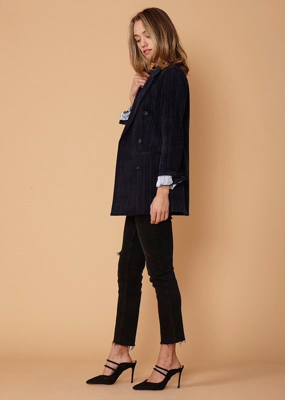 All Possible Corduroy Double Breasted Blazer