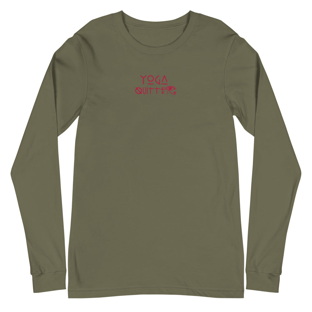 Yoga Quitter Unisex Cotton Long Sleeve