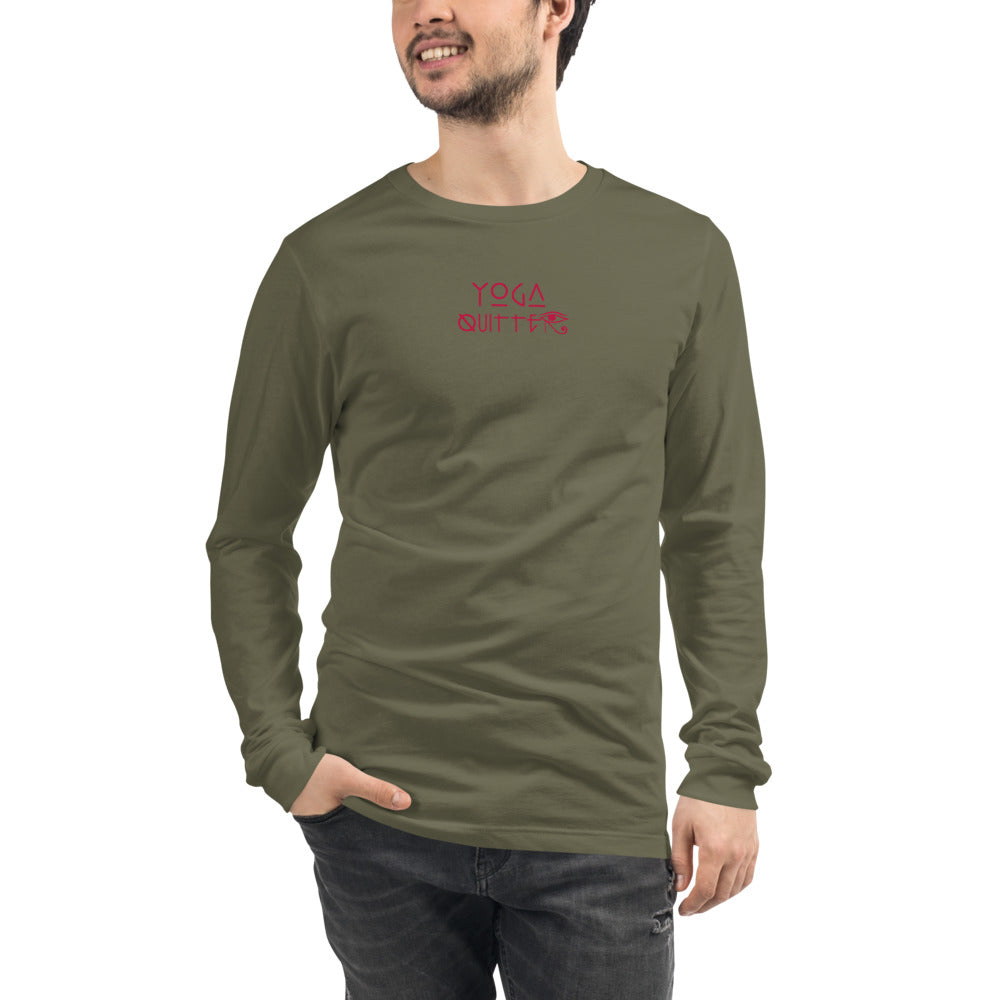 Yoga Quitter Unisex Cotton Long Sleeve