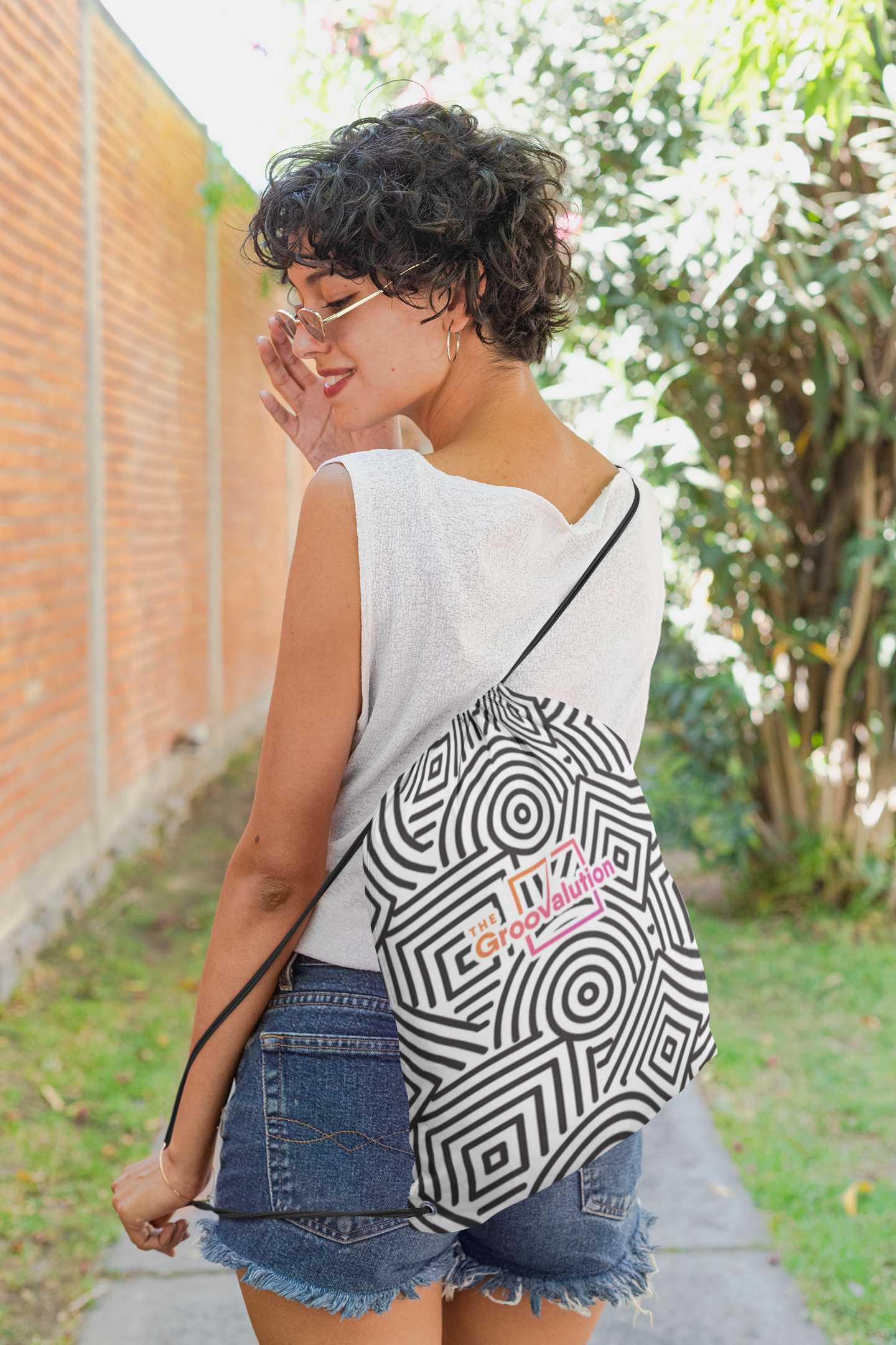 The Groovalution Drawstring bag