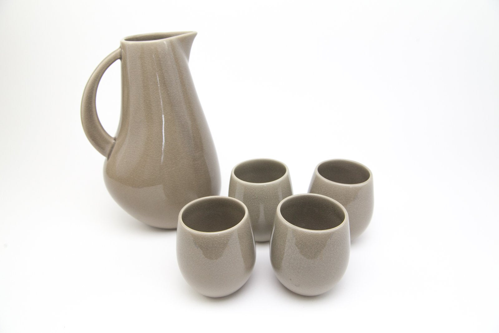 Pitcher and Stemless Drink Set
