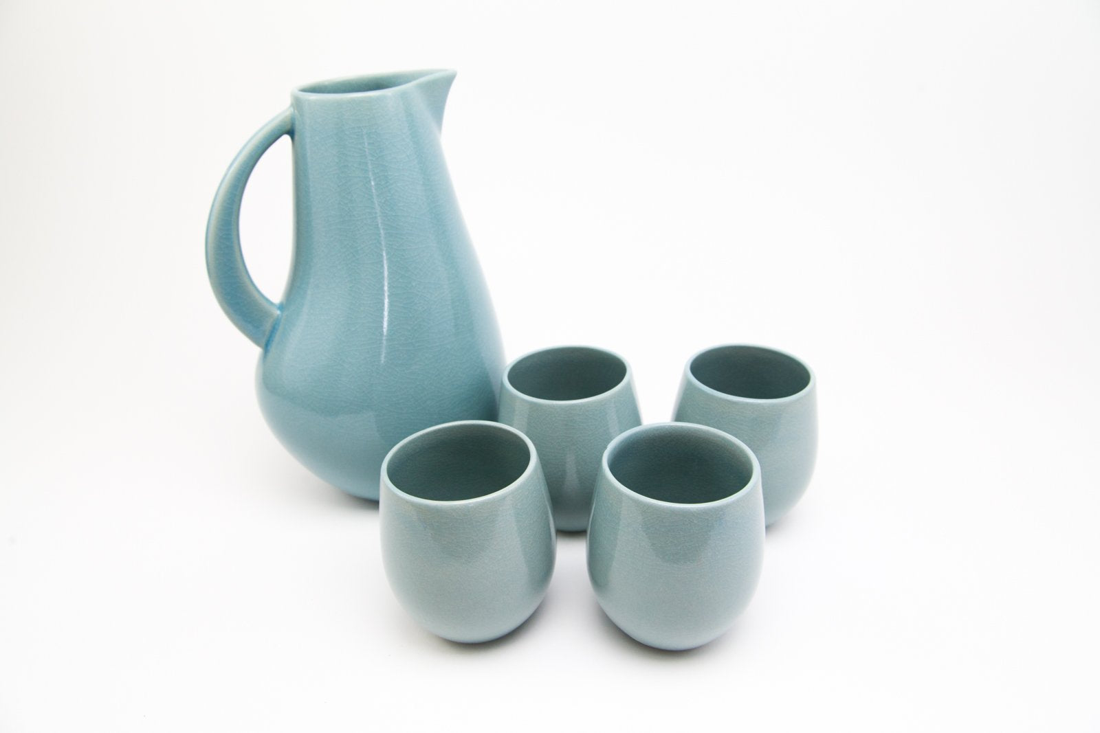 Pitcher and Stemless Drink Set