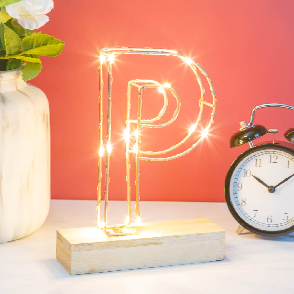 Light Up Letter P Alphabet Light