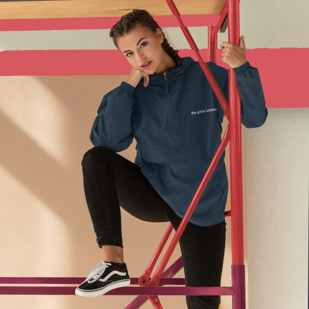 The Groovalution Embroidered Champion Packable Jacket