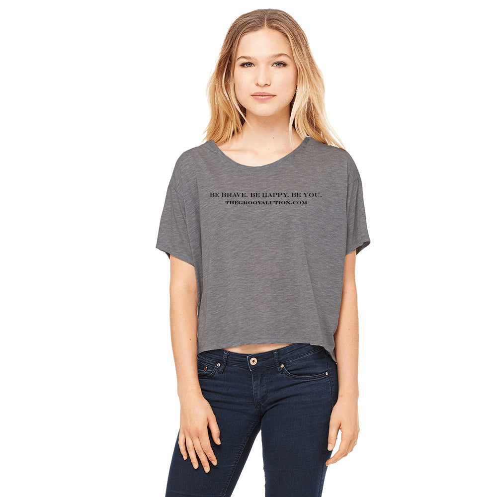 Be Brave Ladies' Flowy Boxy T-Shirt