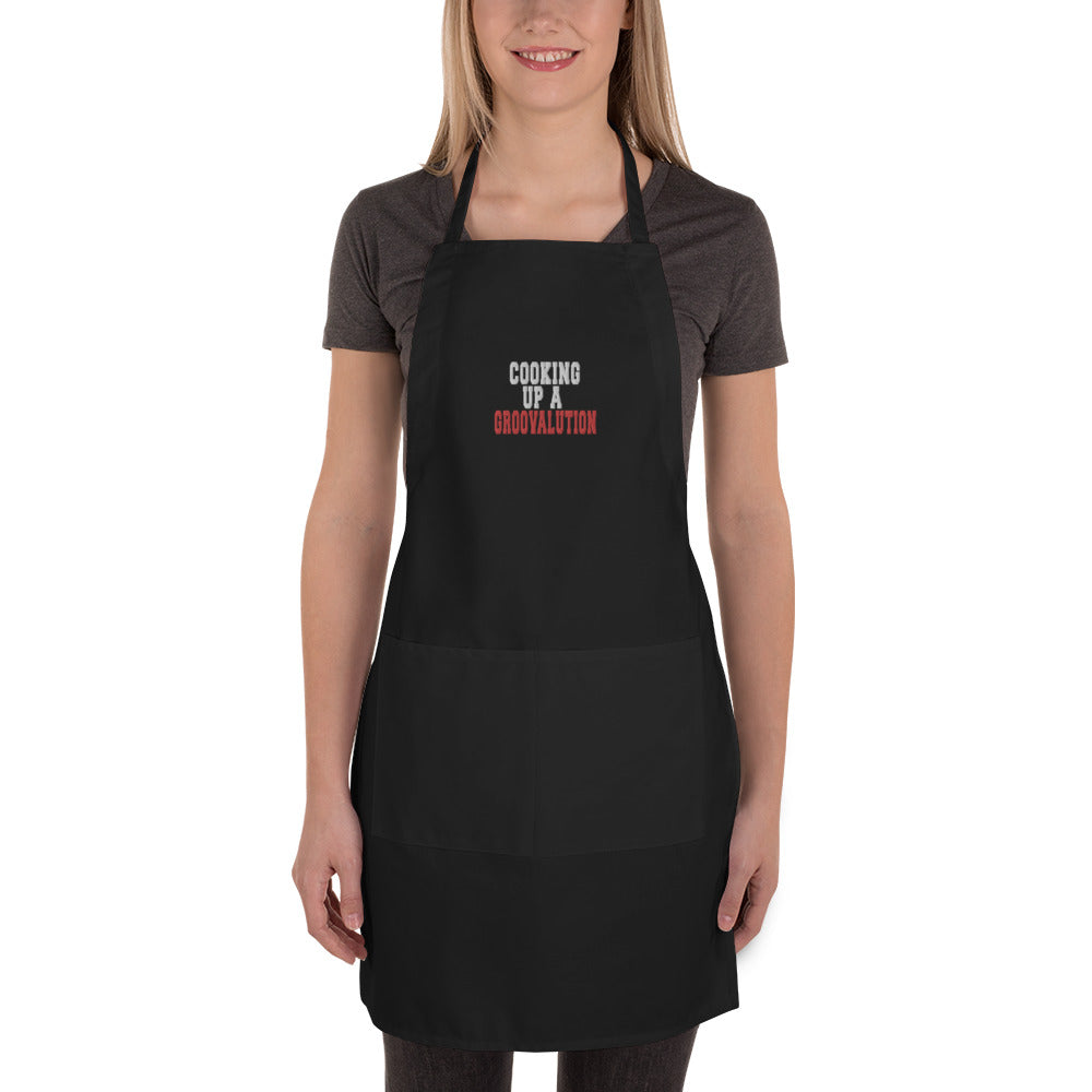 The Groovalution Embroidered Apron