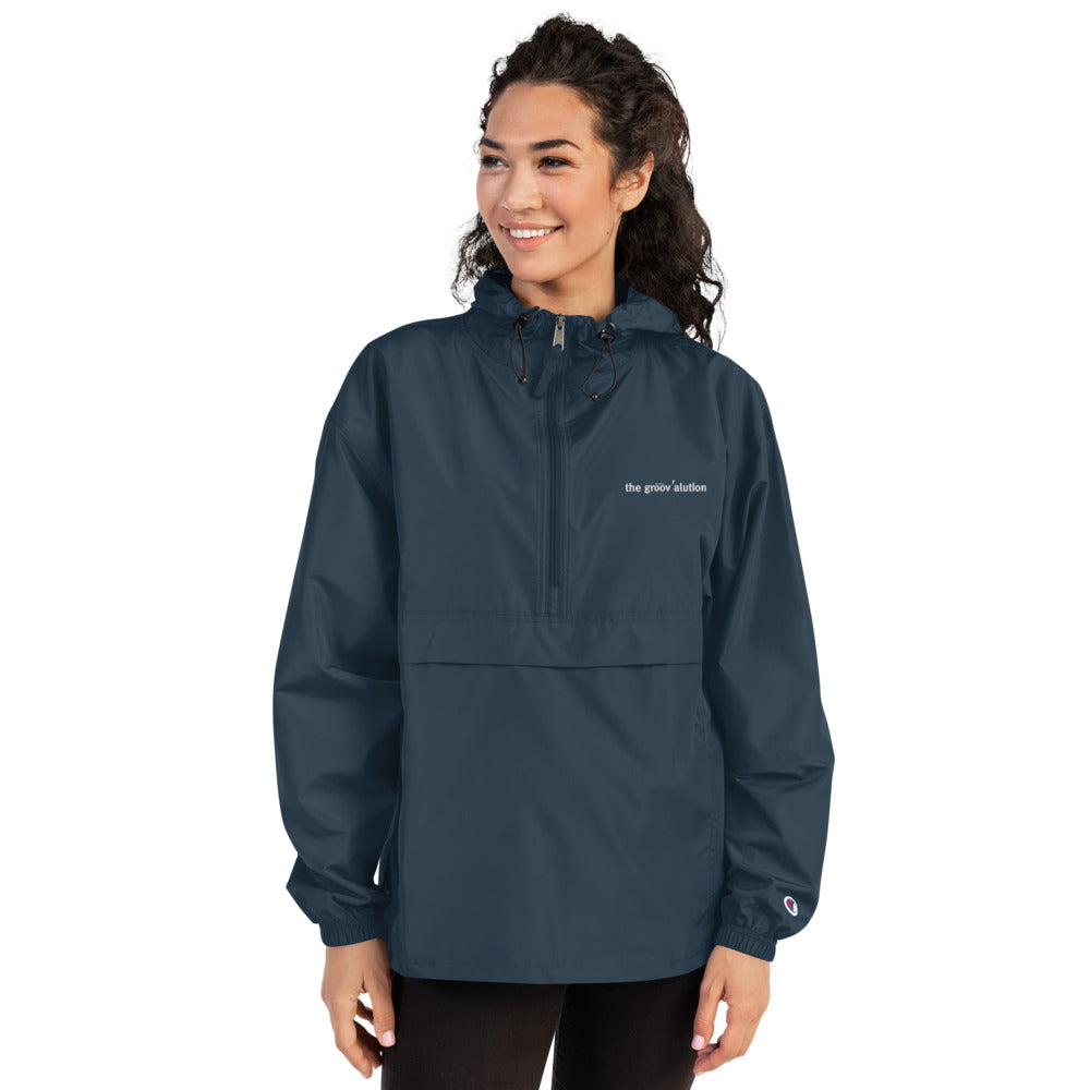 The Groovalution Embroidered Champion Packable Jacket