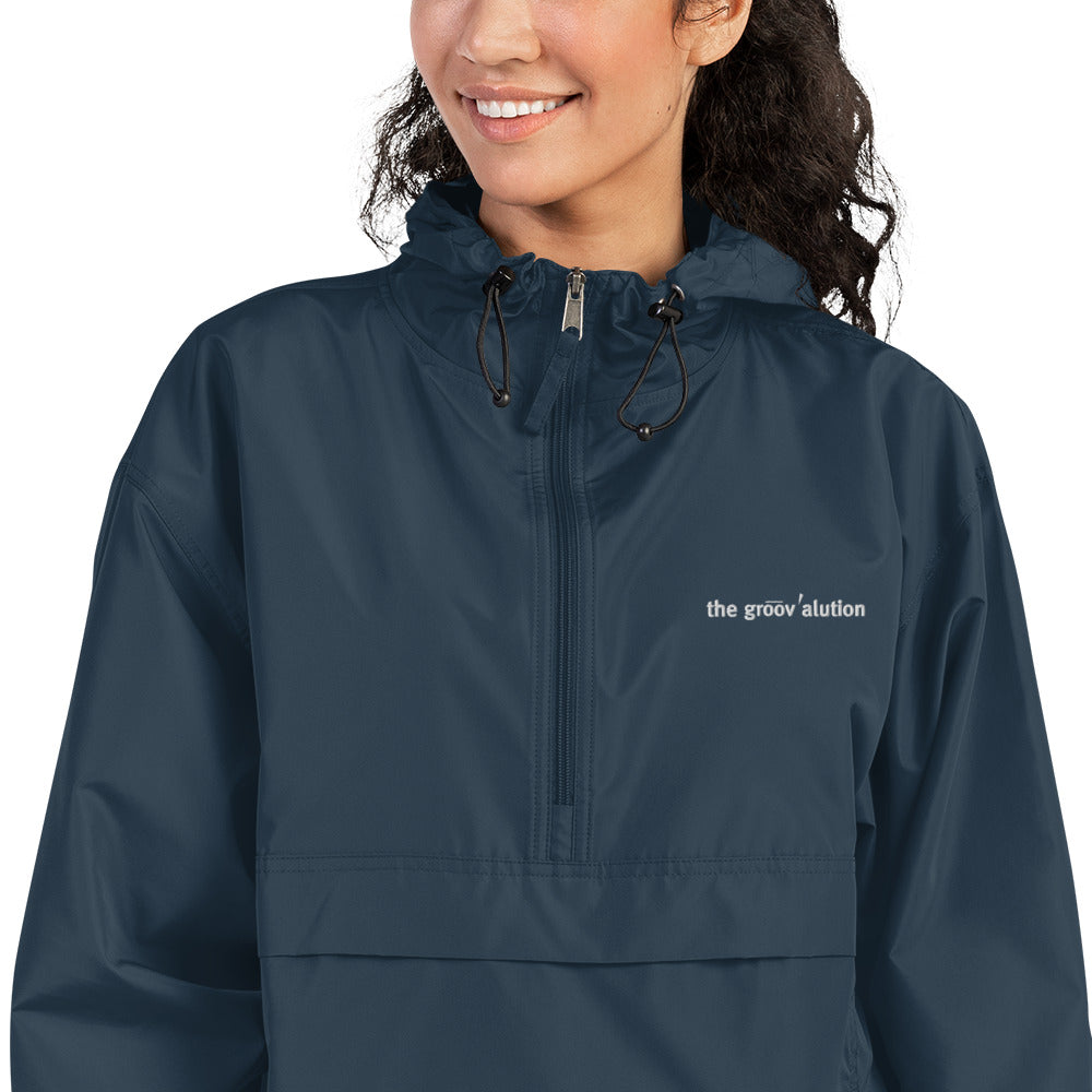 The Groovalution Embroidered Champion Packable Jacket