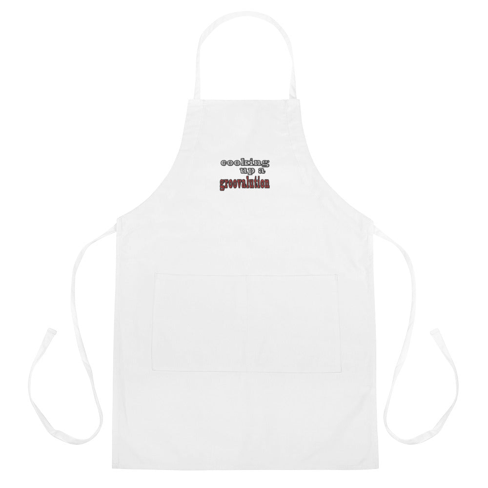 The Groovalution Embroidered Apron