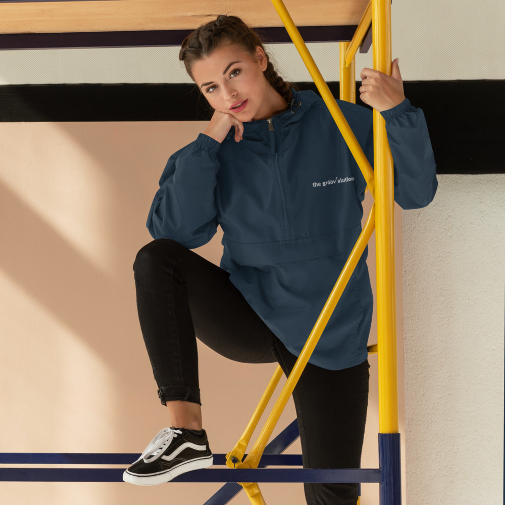 The Groovalution Embroidered Champion Packable Jacket