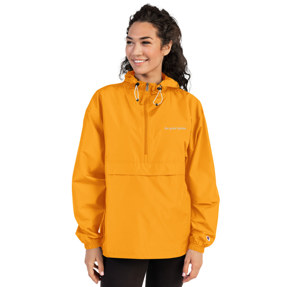 The Groovalution Embroidered Champion Packable Jacket