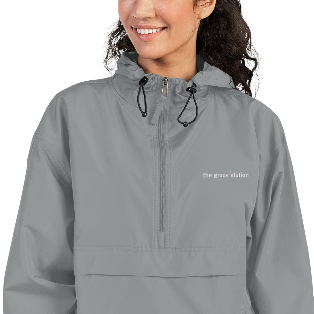 The Groovalution Embroidered Champion Packable Jacket