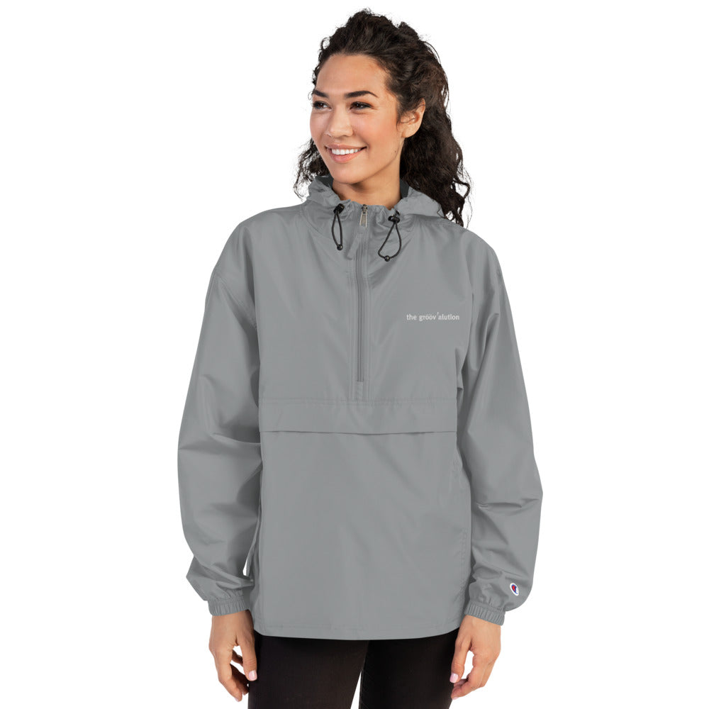The Groovalution Embroidered Champion Packable Jacket