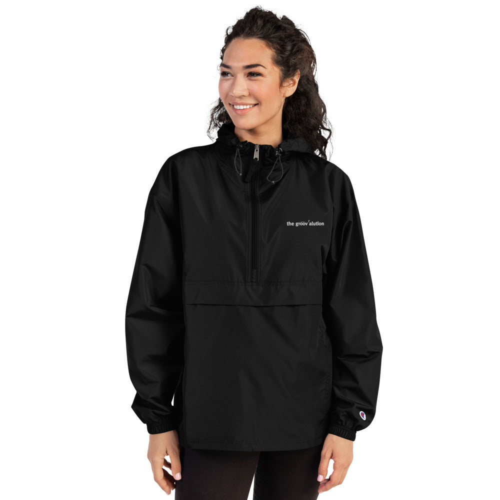 The Groovalution Embroidered Champion Packable Jacket