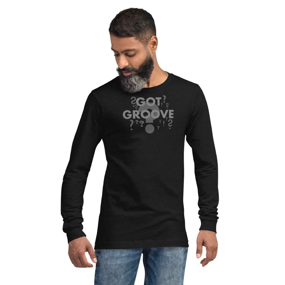 Unisex Got Groove Question Mark Long Sleeve Tee