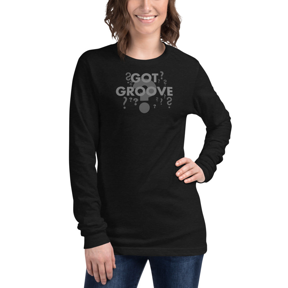 Unisex Got Groove Question Mark Long Sleeve Tee