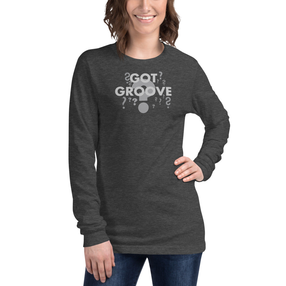 Unisex Got Groove Question Mark Long Sleeve Tee