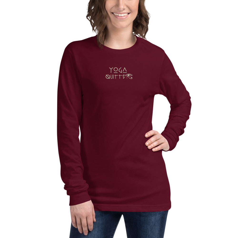 Yoga Quitter Unisex Cotton Long Sleeve