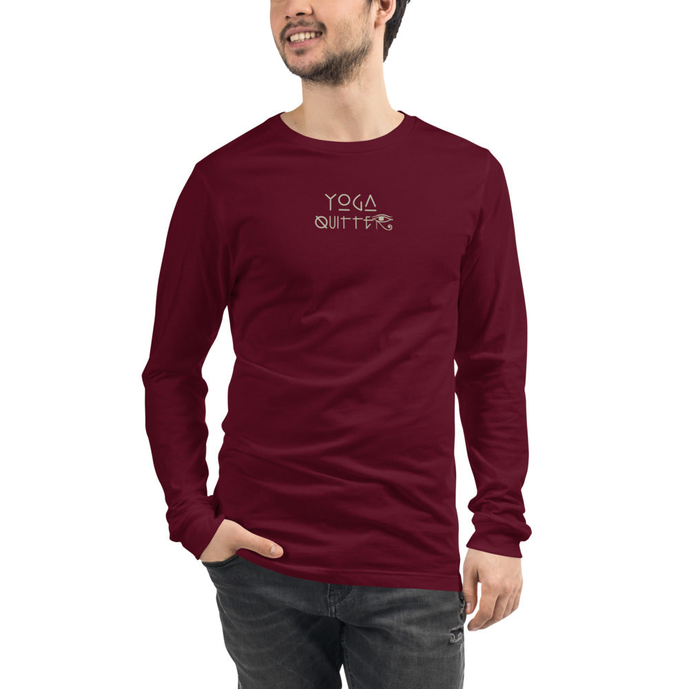 Yoga Quitter Unisex Cotton Long Sleeve