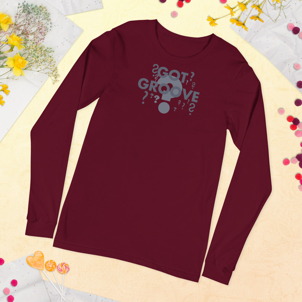 Unisex Got Groove Question Mark Long Sleeve Tee