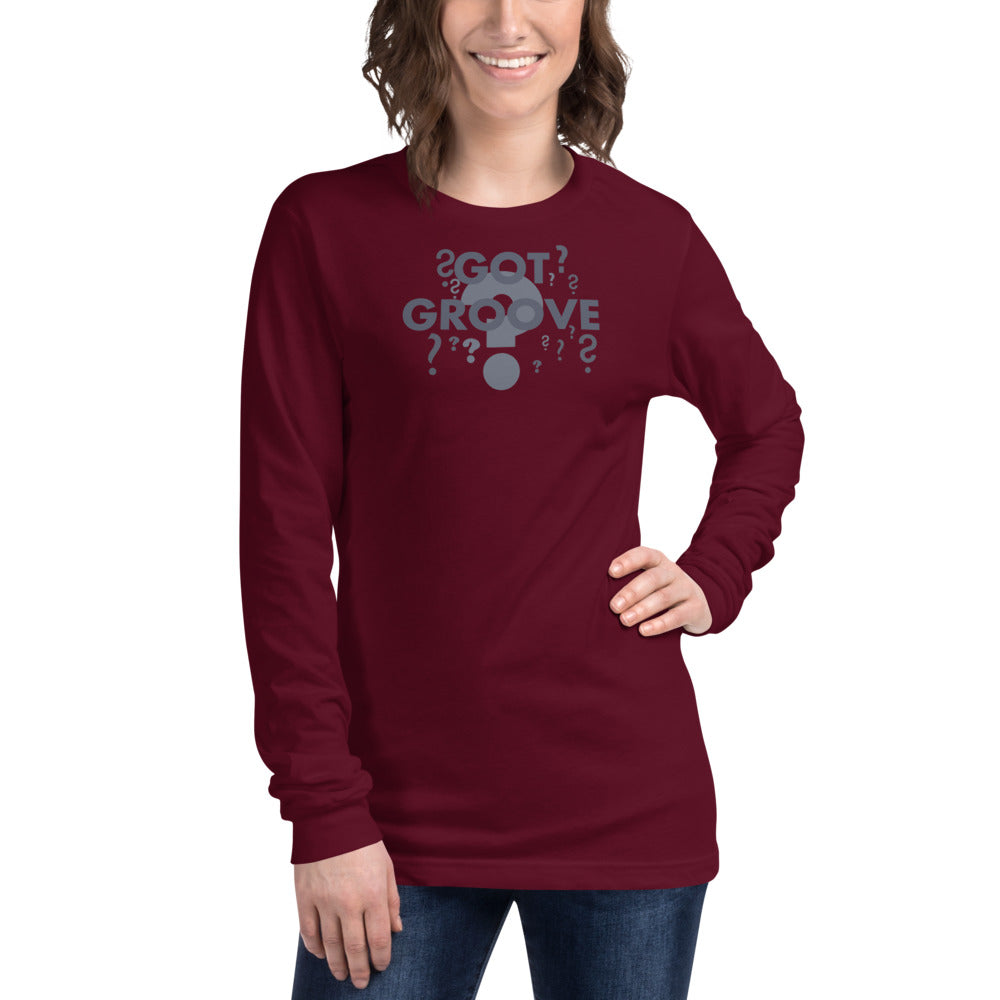 Unisex Got Groove Question Mark Long Sleeve Tee