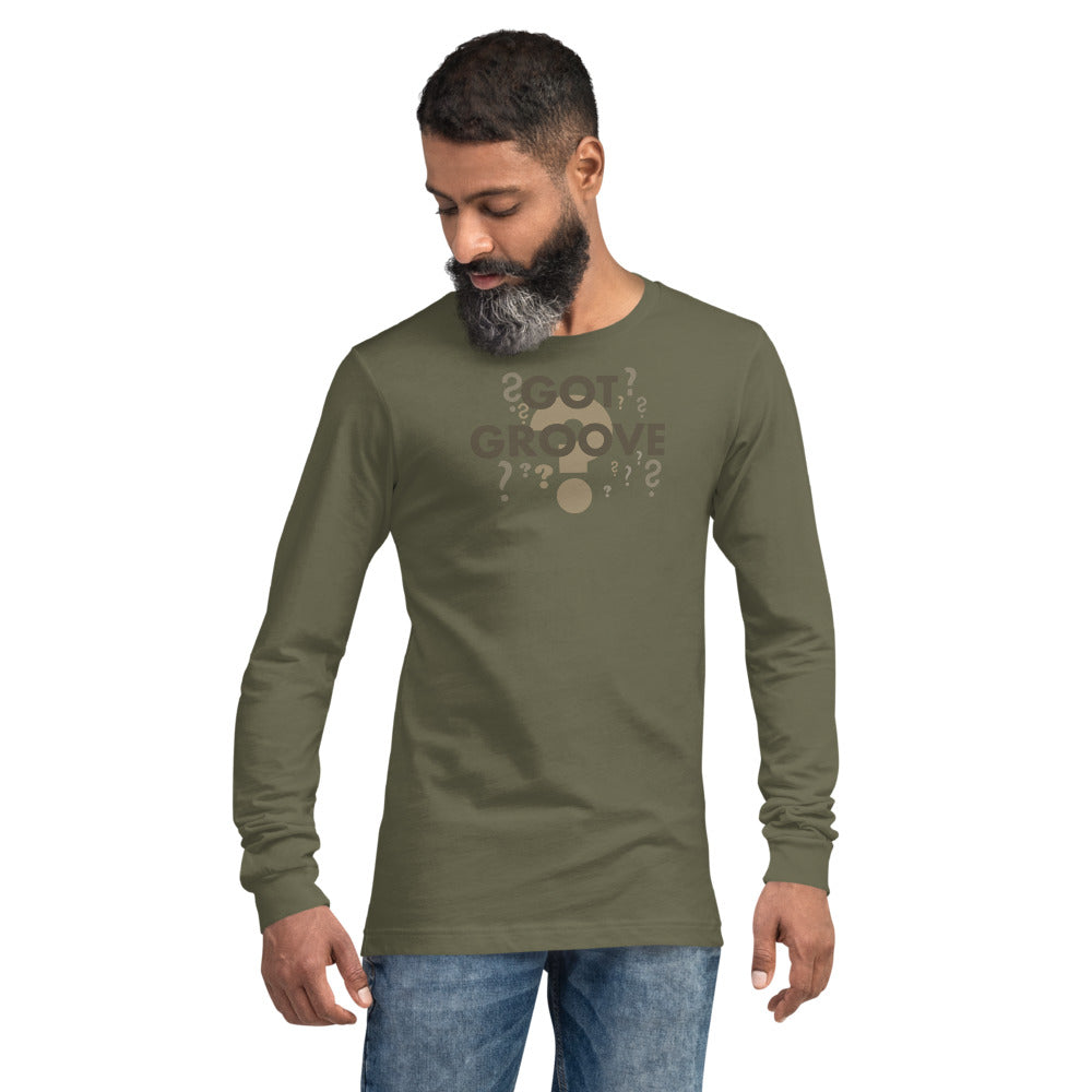 Unisex Got Groove Question Mark Long Sleeve Tee