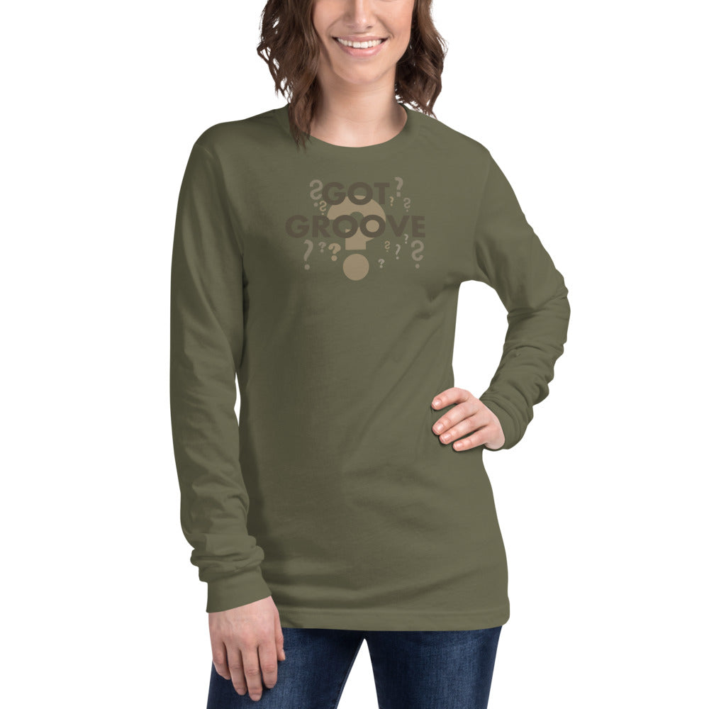 Unisex Got Groove Question Mark Long Sleeve Tee